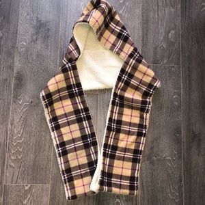 Plaid Hooded Scarf